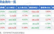 股票行情快报:六国化工(600470)9月18日主力资金净卖出718.32万元