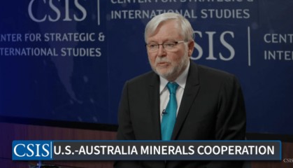 陆克文“自告奋勇”：美国武器太依赖中国稀土，澳大利亚帮得上忙