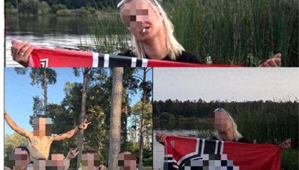 乌媒:基辅法院人员发布纳粹军旗照片被调查